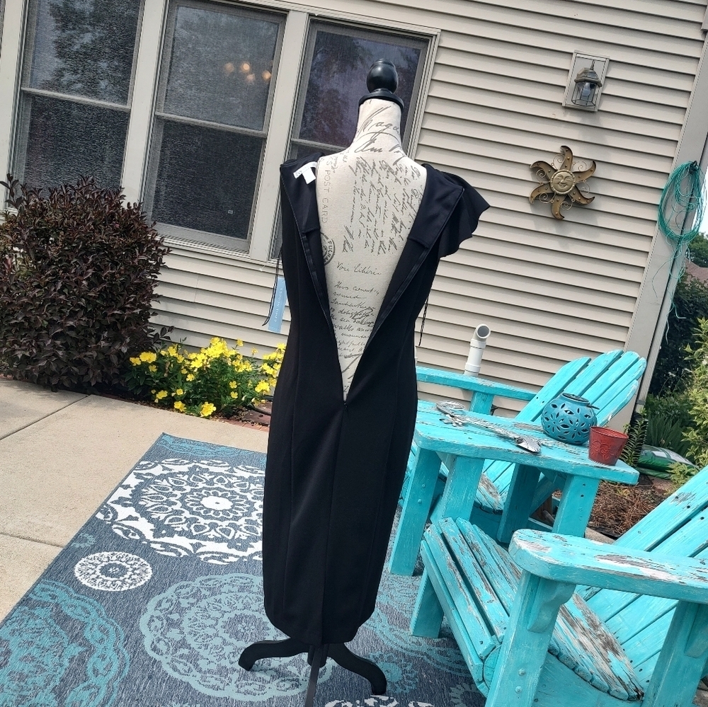 London Times Size 6 Amazing Black Dress! - Picture 7 of 10
